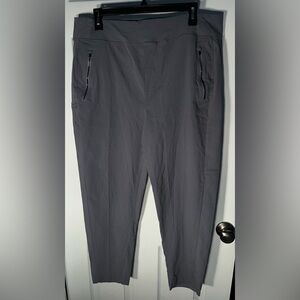 Athleta Trekkie North High Rise Jogger Pants Size 16 Blue Hiking Pockets Pull-On